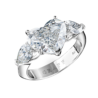 Кольцо No name Heart Diamond 3,67 сt F/VVS1(19737) №1