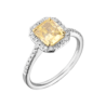 Кольцо GIA 2,09 ct Radiant Cut Fancy Yellow/VVS1(19250) №1