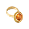 Кольцо No name Moving Multi-Gemstone Yellow Gold Ring(46013) №1