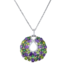 Подвеска No name Multigemstone White Gold(54962) №1