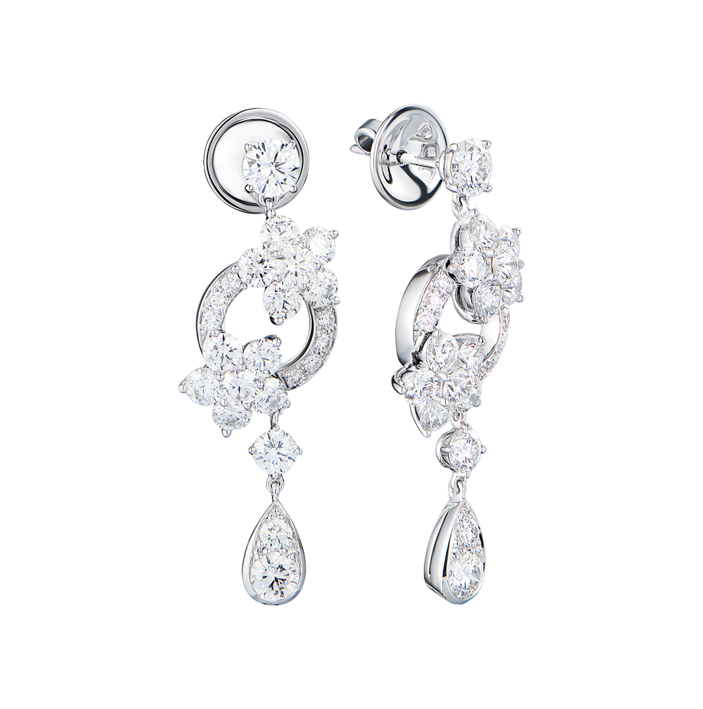 Серьги Graff ROSETTE White Gold & Diamond RGE762(54113) №6