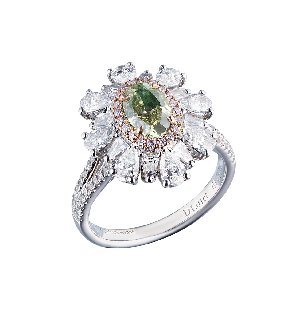 Кольцо Ralfdiamonds Трансформер 1,01 ct Fancy Brownish Greenish Yellow/VS2 & White Multishape Cut Diamonds(28388) №6