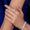 Браслет Mercury Classic White Gold Diamonds Bracelet MB17289/WG/3SM(12564) №5