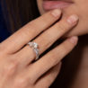 Кольцо No name из белого золота 750 пробы с бриллиантами 0,83 ct Q-R/VS1(12987) №3
