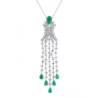 Подвеска No name 2,75 ct Round Diamonds & Green Stone(31708) №1