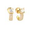 Серьги No name 0,55 ct H/VS1 - 0.53 ct H/VS1 Round Cut Diamonds(50105) №1