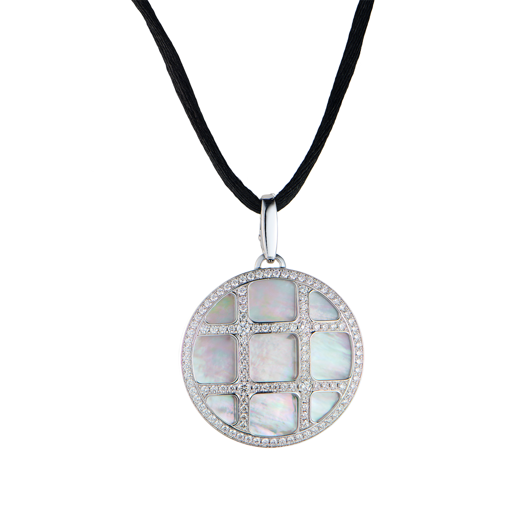 Подвеска Cartier Pasha Mother of Pearl & Diamond White Gold(50727) №4