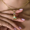 Подвеска Aaron Basha Teddy Bear Charm with the Letter J Diamonds & Yellow Gold(50098) №2