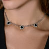 Колье Bvlgari Bulgari Reversible White Gold & Diamond & Onyx 3 Circle 329437(54541) №4