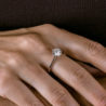 Кольцо No name 1,57 сt G/VS2 Round Cut Diamond МГУ(53280) №3