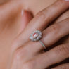 Кольцо GIA 0,70 ct Natural Faint Pink/VS2 Cushion Cut Diamond(29506) №3