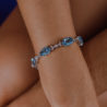 Браслет H.Stern Aquamarine and Diamond Bracelet in White Gold(23057) №4
