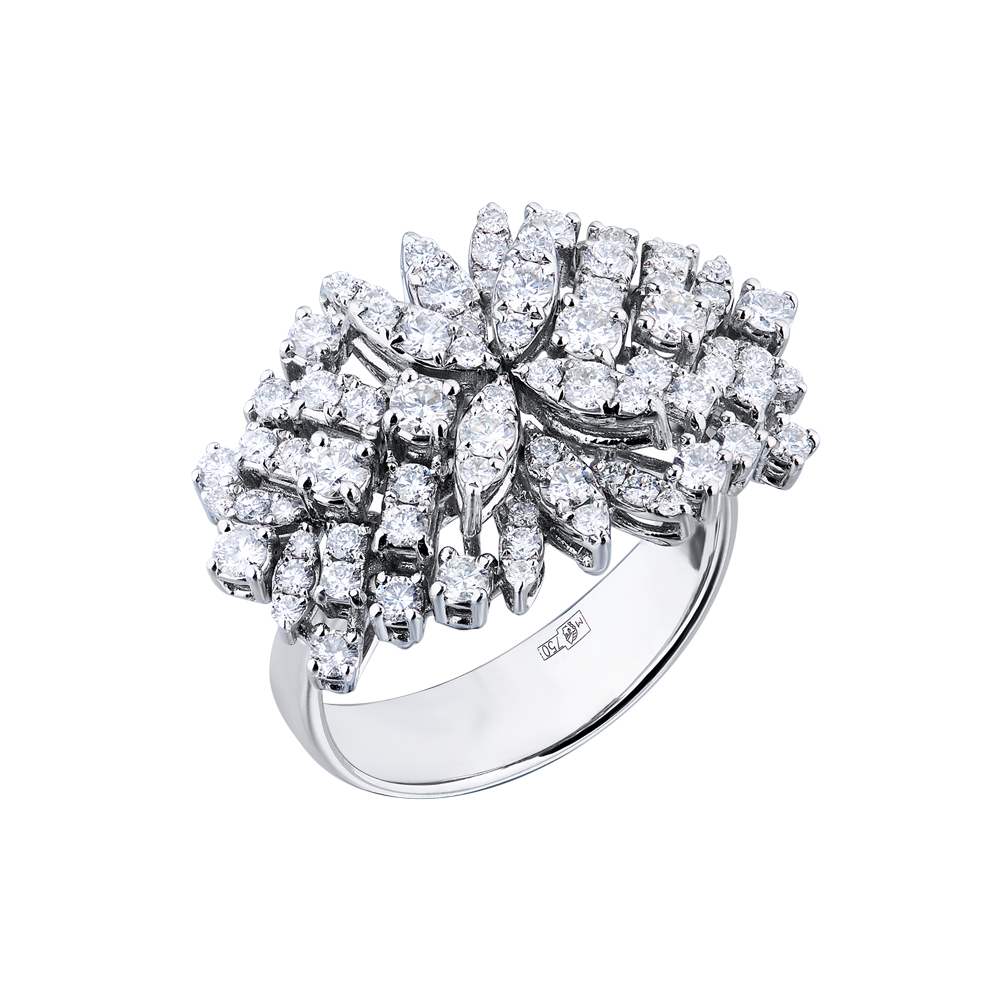 Кольцо No name 1.54 ct Diamonds & White Gold(44638) №3