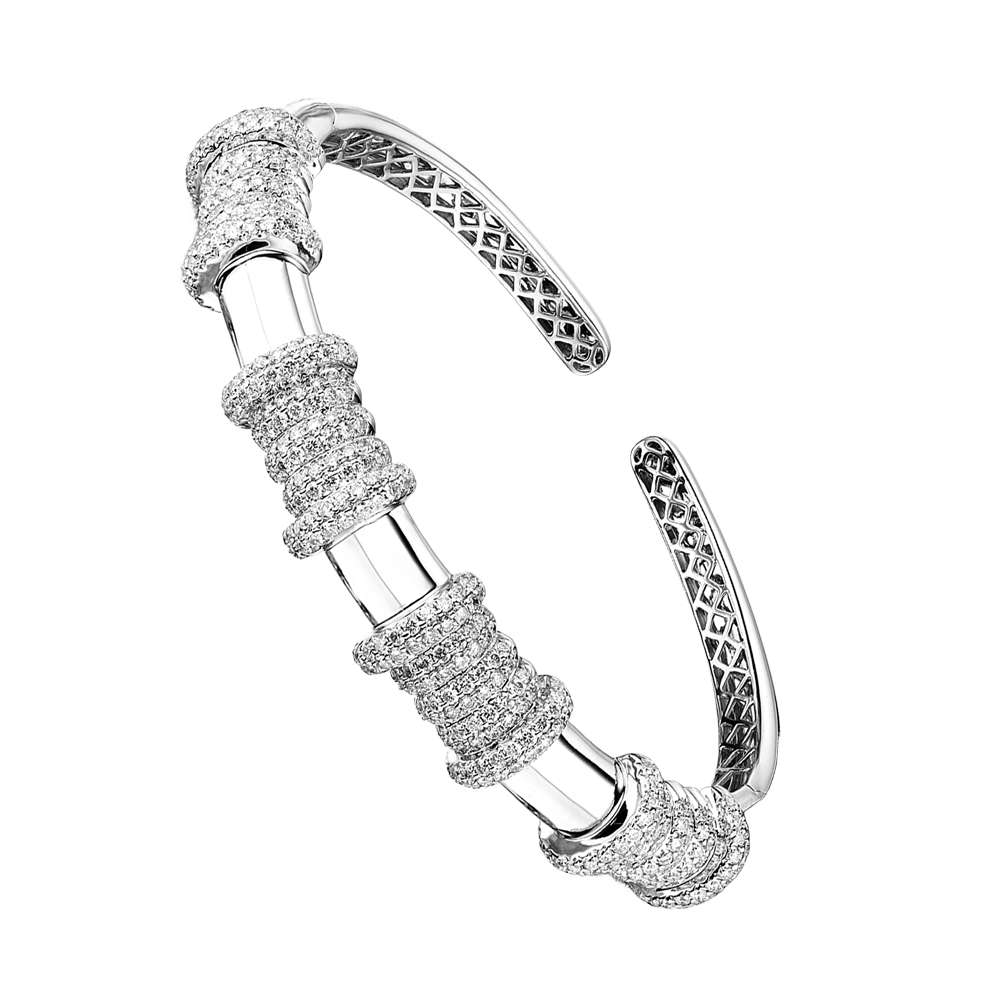 Браслет No name 4,55 ct G/SI1Round Cut Diamonds & White Gold(45296) №4