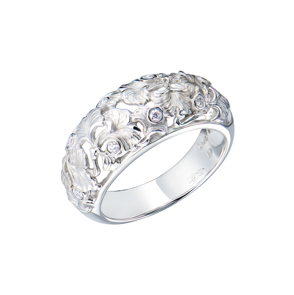 Кольцо Carrera y Carrera Ginkgo Medium White Gold & Diamonds(55090) №2