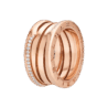 Кольцо Bvlgari B.Zero1 3-Band Rose Gold & Diamonds (SIZE 54) 358973(44364) №1