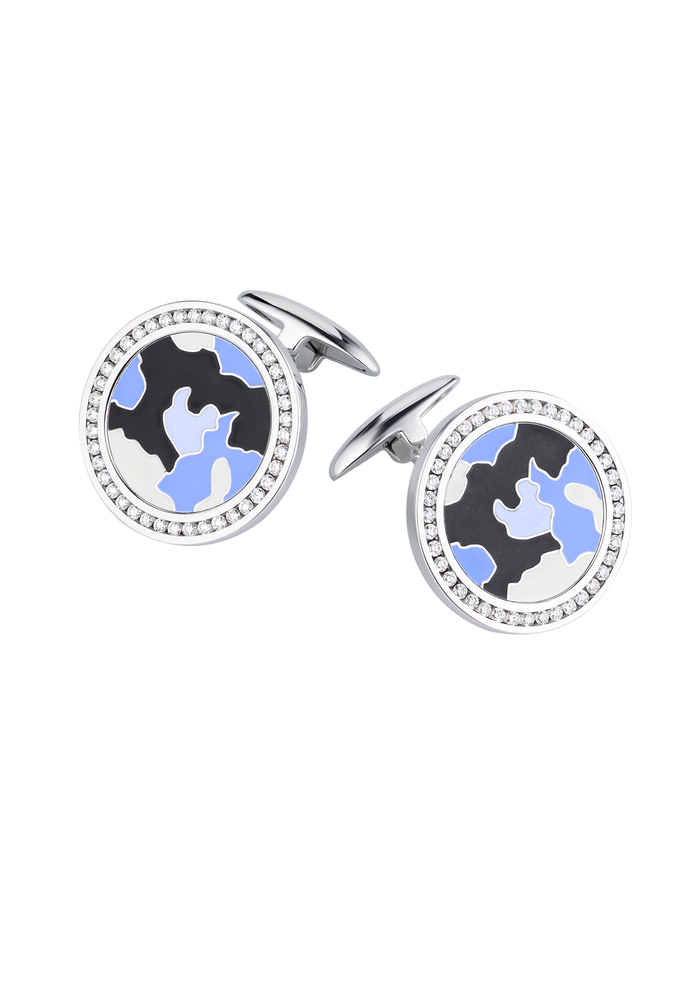 Запонки Jacob&Co Enamel and Diamonds Cufflinks(12770) №3