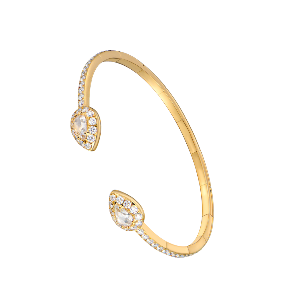 Браслет David Morris Simple Rose Cut Flexi Bangle(48648) №4