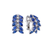 Серьги Prima Exclusive 7,75 ct Sapphires & 1,10 ct Diamonds & White Gold(51678) №1