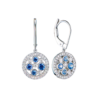 Серьги Tiffany & Co Cobblestone Sapphire & Diamond in Platinum(55293) №1