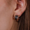 Серьги Bvlgari B.Zero1 Rose Gold & Black Ceramic 347405(53261) №3