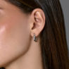 Серьги Tiffany & Co Etoile Platinum & Diamond Hoop Earrings(50265) №2