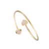 Браслет DeRosa Two Hearts Bangle Diamonds Yellow Gold B9400327(51807) №1