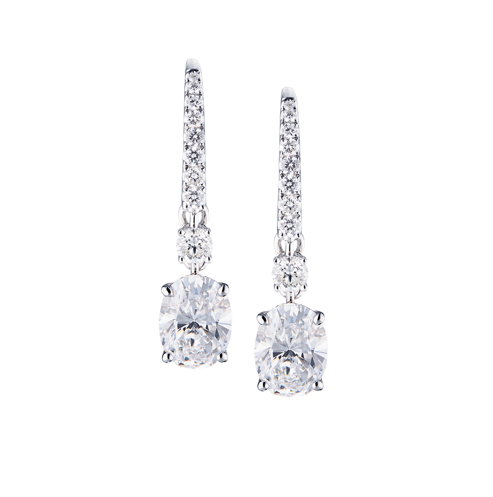 Серьги GIA Oval Diamond 2,11 ct D/VVS2 - 2,14 ct D/VS2(40654) №4