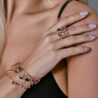 Кольцо Mattia Cielo 5 Rows Ring Amethyst & Tourmaline & Diamonds LJWR143P-PM(51674) №3
