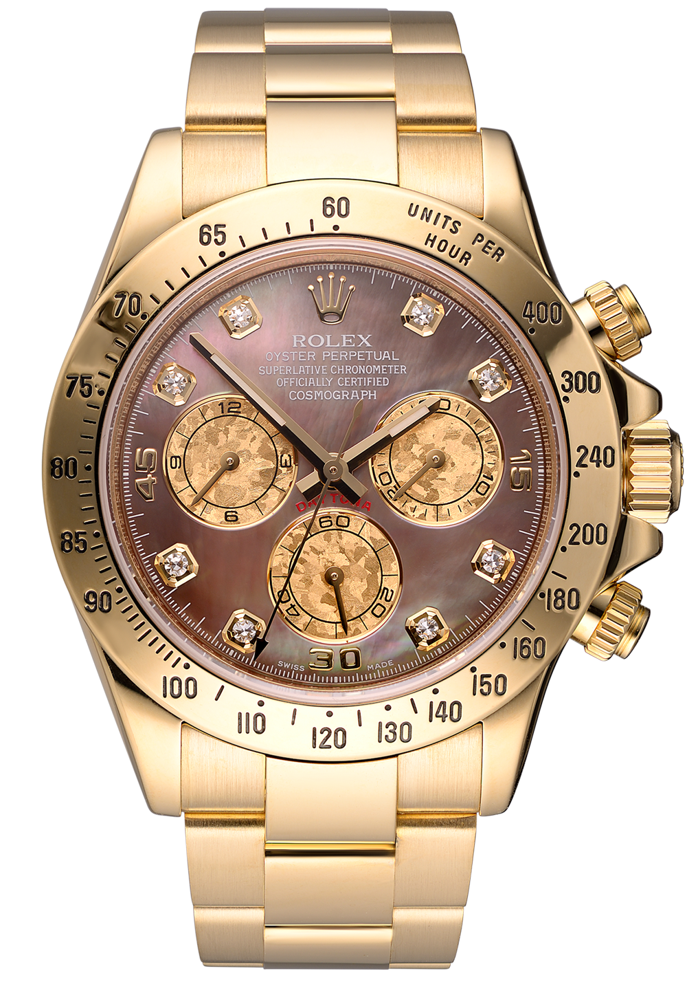 Швейцарские часы Rolex Cosmograph Daytona MOP Diamonds 40 мм Yellow Gold 116528(13038) №3