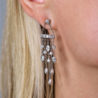 Серьги Tiffany & Co Swing Platinum Diamond Drop Earrings(42410) №2