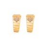 Серьги Bvlgari Tubogas Yellow Gold & Pavé Diamonds 362301(53449) №1