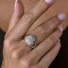 Кольцо No name White Gold Diamonds Heart(52563) №2