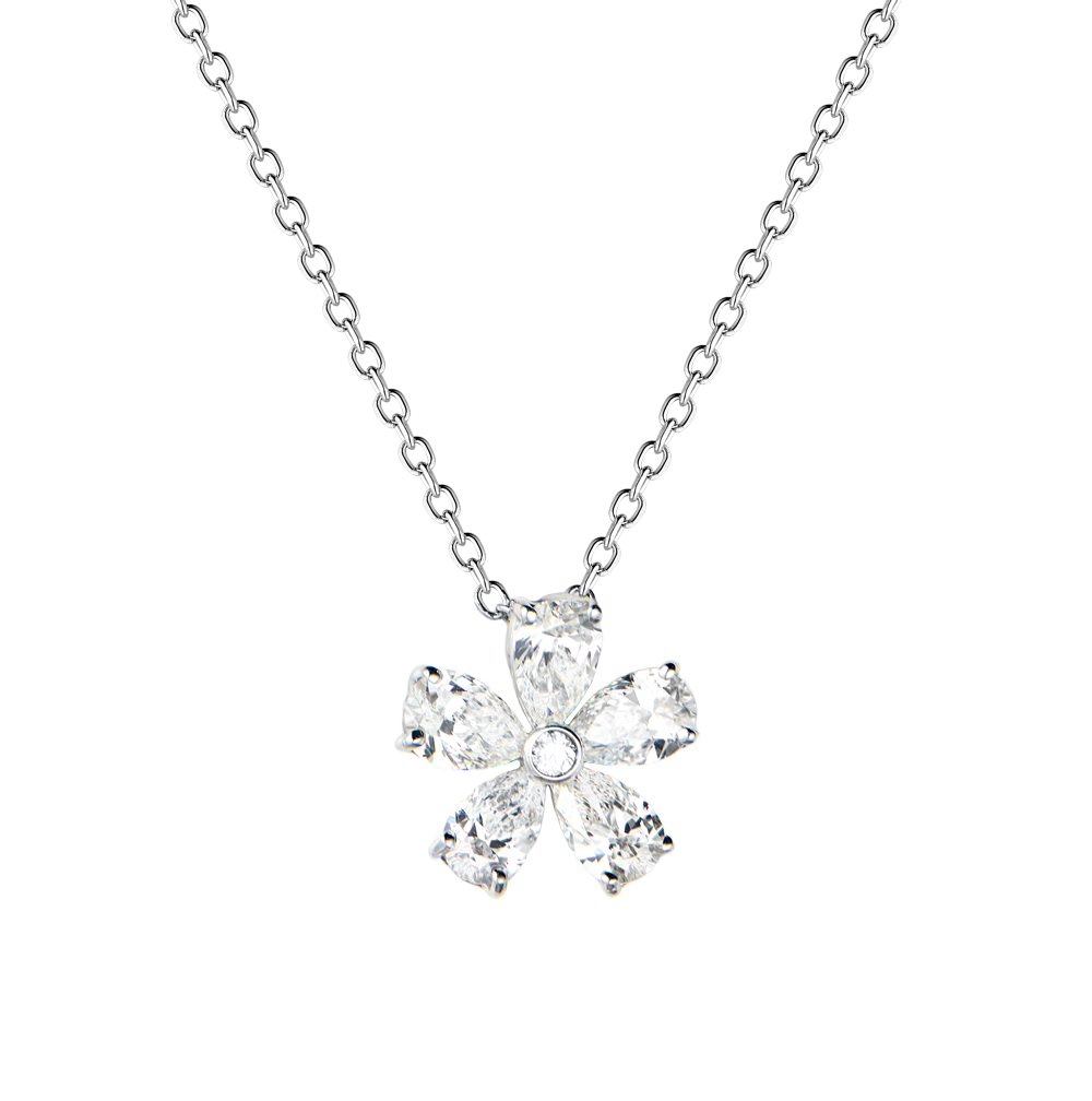 Подвеска Mercury 1,25 ct Flower White Gold MP18723/WG/FL1.30(54080) №7