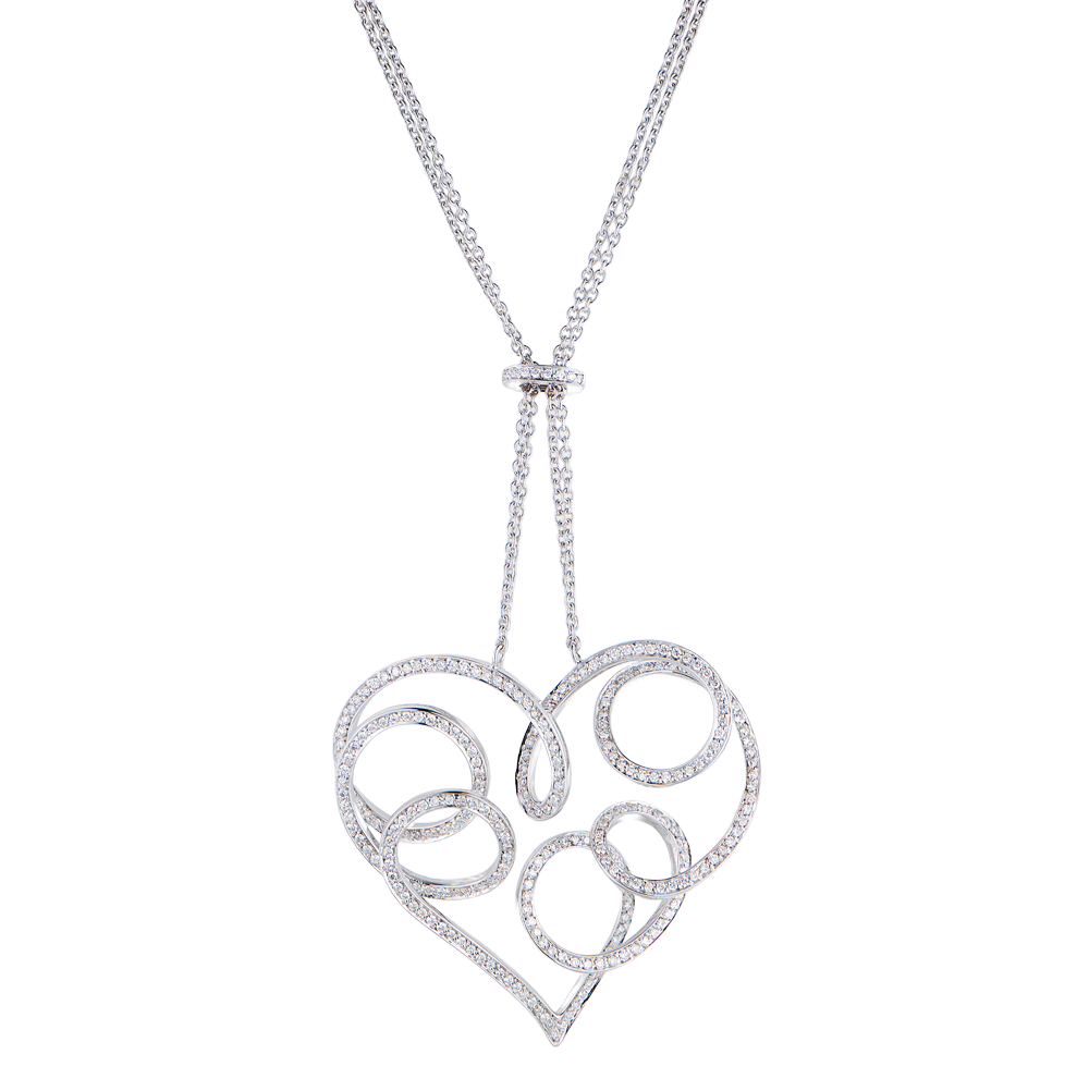 Подвеска Giorgio Visconti White Gold & Diamonds Heart(51622) №4