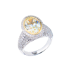 Кольцо No name Oval Brilliant 3,00 ct L/VVS2(46158) №1