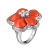 Кольцо Gianni Lazzaro Diamonds & Coral White Gold GL.8414(12983) №1