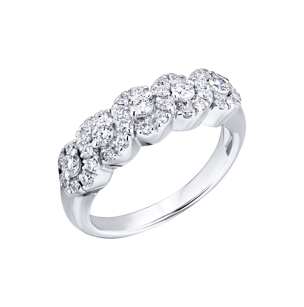 Кольцо No name 0,48 ct Round Cut Diamonds & White Gold(34485) №5