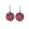 Серьги Jacob&Co Ball Drop Earrings Pink Tourmaline(50267) №1