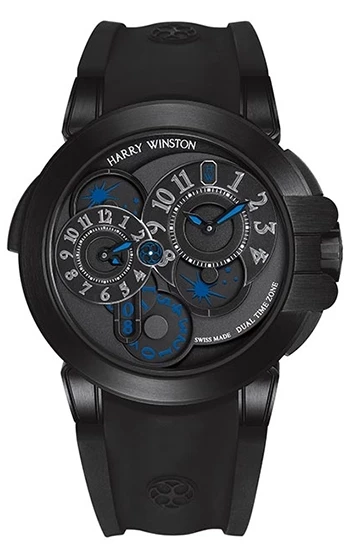 Швейцарские часы Harry Winston Ocean Dual Time Zone Black Edition 400-MATZ44ZK(52120) №2