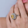 Кольцо No name 4.14 ct Natural Sapphire Intense Yellow & Diamonds(35718) №4