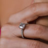 Кольцо GIA Square Emerald Cut 2,00 ct F/VVS2 Platinum(13154) №4