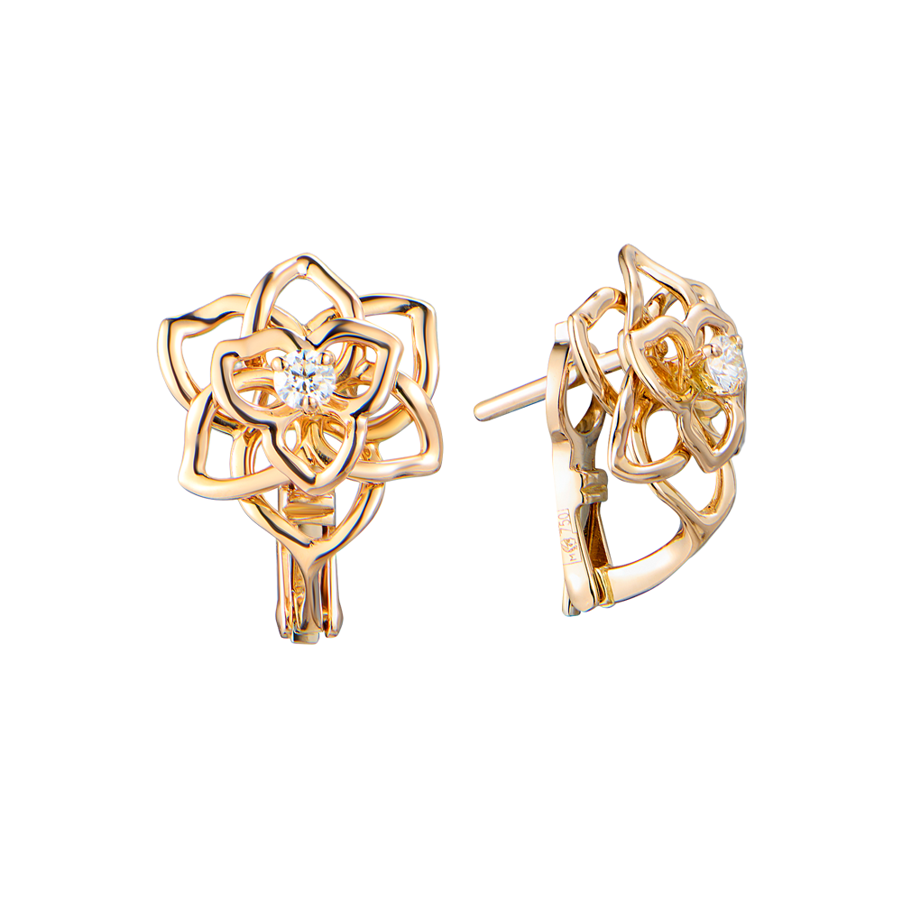 Серьги Piaget Rose Collection in Rose Gold & Diamonds G38U0035(55401) №2