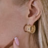 Серьги No name Gold Weave Curled Hoops(46353) №3