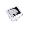 Кольцо Gavello White Gold Onyx & Diamonds(51890) №1