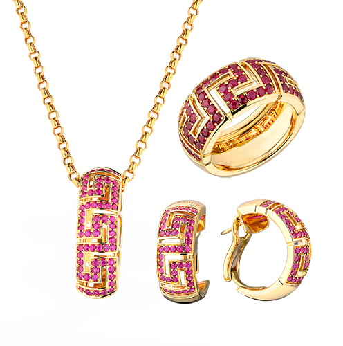 Комплект Versace Greca Red Rubies(36031) №11