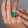 Кольцо No name COLOMBIA EMERALD 7,8 ct Intense Bluish Green/I1(55115) №3