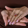 Кольцо No name Moving Multi-Gemstone Yellow Gold Ring(46015) №3