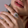 Кольцо Ralfdiamonds 2,01 ct Fancy Brownish Greenish Yellow/SI1 & White Multishape Cut Diamonds RDR(49000) №4