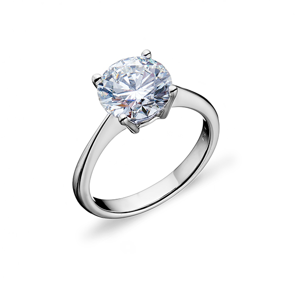 Кольцо No name 2,05 ct I/I2 Round Cut Diamond МГУ(32082) №3